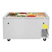 Turbo Air JBT-60-N 53 1/8" J Series Cold Food Bar - (12) Pan Capacity, Floor Model, Stainless Steel