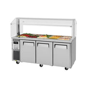 Turbo Air JBT-72-N 66 1/8" J Series Cold Food Bar - (15) Pan Capacity, Floor Model, Stainless Steel
