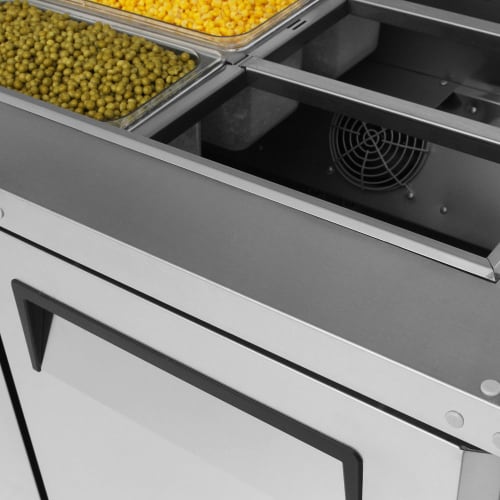 Turbo Air JBT-72-N 66 1/8" J Series Cold Food Bar - (15) Pan Capacity, Floor Model, Stainless Steel