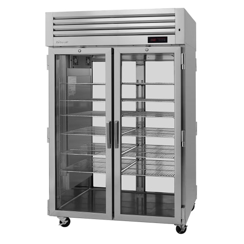 Turbo Air PRO-50H-G-PT Full Height Pass Thru Mobile Heated Cabinet w/ (6) Shelves, 208v/1ph