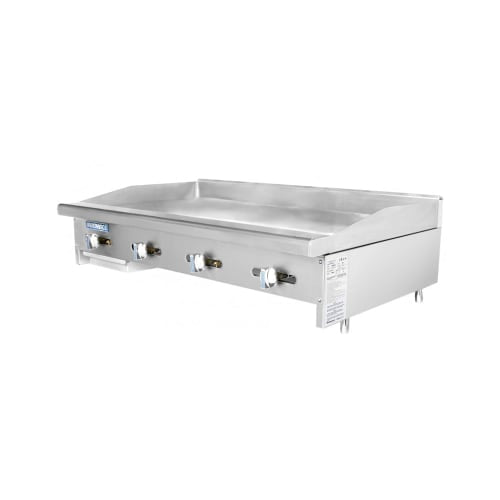 Turbo Air TAMG-48 48" Gas Griddle w/ Manual Controls - 3/4" Steel Plate, Liquid Propane