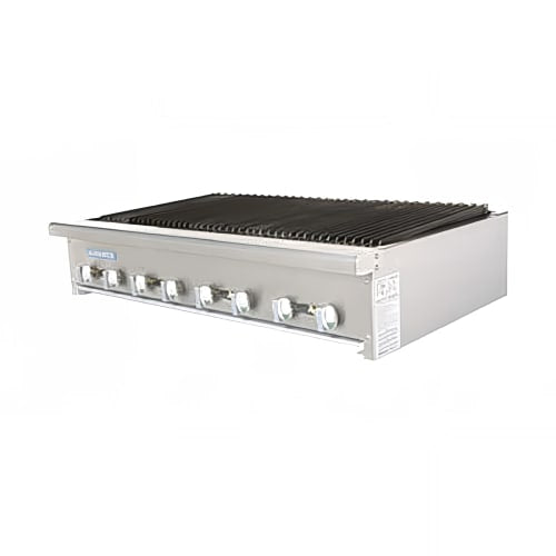 Turbo Air TARB-48 48" Countertop Charbroiler w/ Cast Iron Burners, Convertible