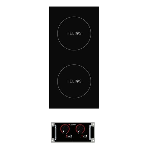 CookTek HRD-9500-FB35-1 Helios Drop-In Induction Cooktop w/ (2) Burners, 200-240v/1ph