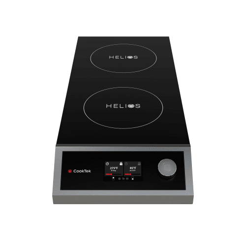 CookTek HTF-9500-FB25-1 Helios Countertop Commercial Induction Cooktop w/ (2) Burners, 240v