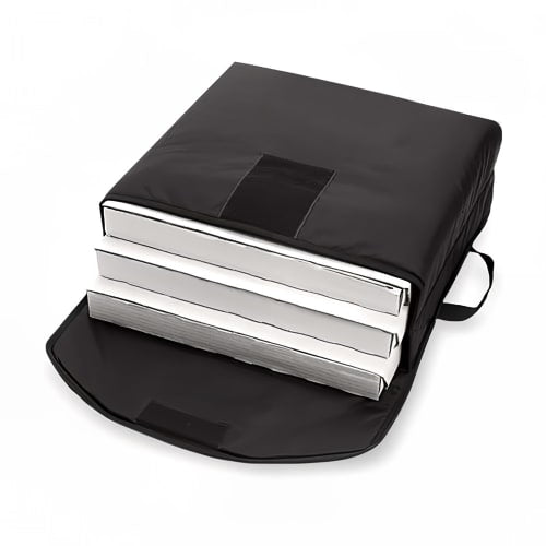 CookTek XLVV001 VaporVent™ Pizza Delivery Bag - 20 1/2" x 20 1/2" x 7", Nylon, Black