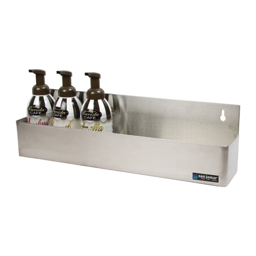 San Jamar B5522 Gourmet Speed Rack, Holds 5 Quart/Liter Bottles, Single, SS