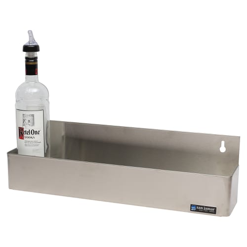 San Jamar B5522 Gourmet Speed Rack, Holds 5 Quart/Liter Bottles, Single, SS