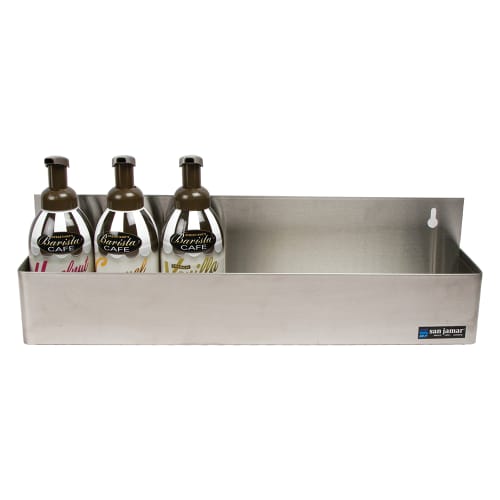 San Jamar B5522 Gourmet Speed Rack, Holds 5 Quart/Liter Bottles, Single, SS