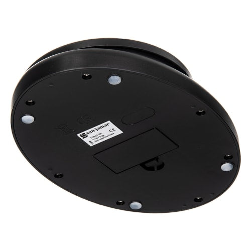 San Jamar SCDG11BK Escali 11 lb Round Digital Scale - 8 1/2" x 6", Charcoal