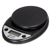 San Jamar SCDG11BK Escali 11 lb Round Digital Scale - 8 1/2" x 6", Charcoal