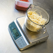 San Jamar SCDGM33 Escali 33 lb Digital Scale w/ Removable Platform - 10 1/4" x 11 3/4", Stainless Steel