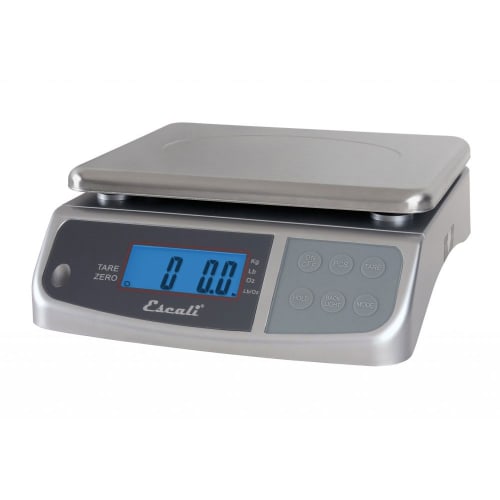 San Jamar SCDGM33 Escali 33 lb Digital Scale w/ Removable Platform - 10 1/4" x 11 3/4", Stainless Steel