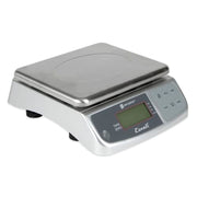 San Jamar SCDGM66 Escali 66 lb Square Digital Scale w/ Removable Platform - 10 1/4" x 12", Stainless Steel