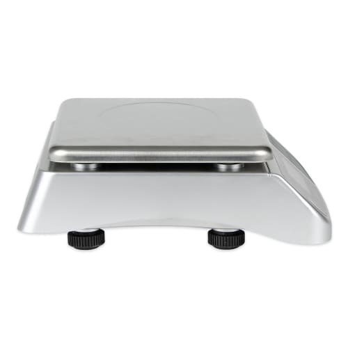 San Jamar SCDGM66 Escali 66 lb Square Digital Scale w/ Removable Platform - 10 1/4" x 12", Stainless Steel