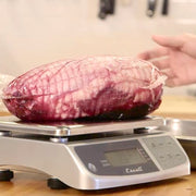 San Jamar SCDGM66 Escali 66 lb Square Digital Scale w/ Removable Platform - 10 1/4" x 12", Stainless Steel