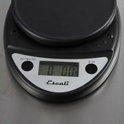 San Jamar SCDGP11BK Escali 11 lb Round Digital Scale w/ Removable Platform - 6" x 8 1/2", Charcoal Black