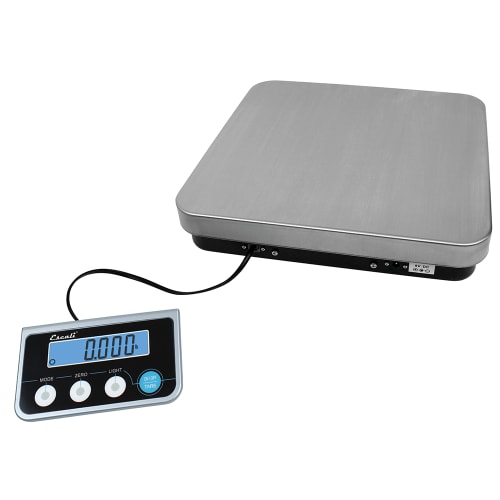 San Jamar SCDGPC13 Escali 13 lb Large Digital Portion Control Scale w/ Removable Platform - 12" x 12", Stainless Steel