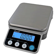 San Jamar SCDGPCM13 Escali 13 lb Digital Portion Control Scale w/ Removable Platform - 9 1/2" x 6 1/4", Stainless