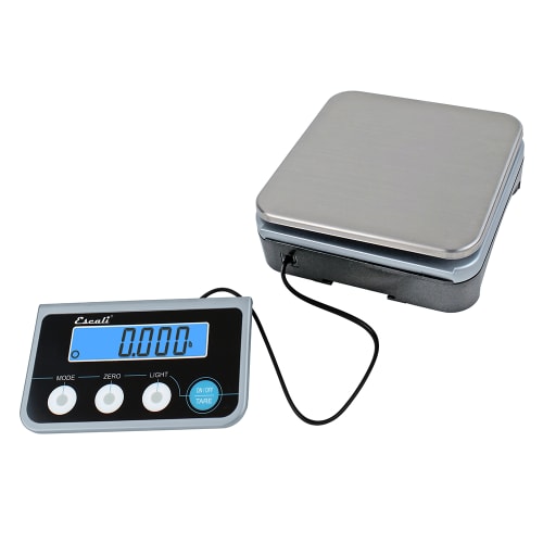San Jamar SCDGPCM13 Escali 13 lb Digital Portion Control Scale w/ Removable Platform - 9 1/2" x 6 1/4", Stainless