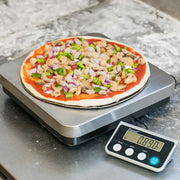 San Jamar SCDGPCM13 Escali 13 lb Digital Portion Control Scale w/ Removable Platform - 9 1/2" x 6 1/4", Stainless
