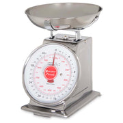 San Jamar SCDLB2 Escali 2 lb Dial Scale w/ Removable Platform - 6" x 6", Stainless