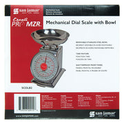 San Jamar SCDLB2 Escali 2 lb Dial Scale w/ Removable Platform - 6" x 6", Stainless