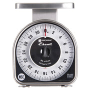 San Jamar SCMDL2 Escali 2 lb Mechanical Dial Scale - 4 5/8" x 6", Stainless Steel