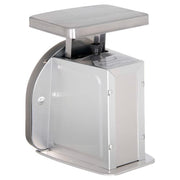San Jamar SCMDL2 Escali 2 lb Mechanical Dial Scale - 4 5/8" x 6", Stainless Steel