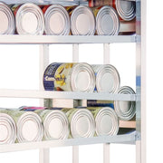 New Age 78 1/4"H Stationary Can Rack w/ (156) #10 Capacity, Adjustable Feet (99381)