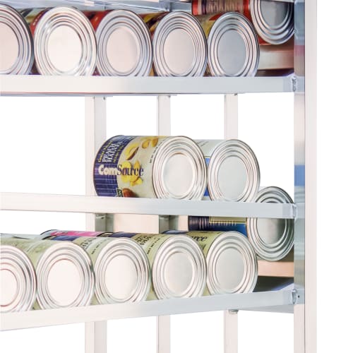 New Age 78 1/4"H Stationary Can Rack w/ (156) #10 Capacity, Adjustable Feet (99381)