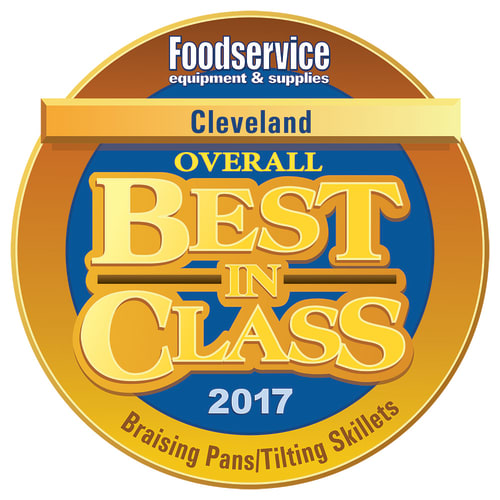 Cleveland SGL40T1 40 gal. Tilt Skillet - Open Leg Base, Peened Interior, Strainer, Natural Gas