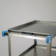 Lakeside 411 3 Level Stainless Utility Cart w/ 500 lb Capacity, Raised Ledges