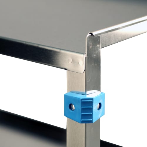 Lakeside 444 39 1/4" Queen Mary Cart w/ 3 Level, 500 lb Capacity