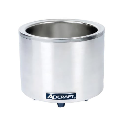 Adcraft FW-1200WR 11 qt Countertop Soup Warmer w/ Thermostatic Controls, 120v