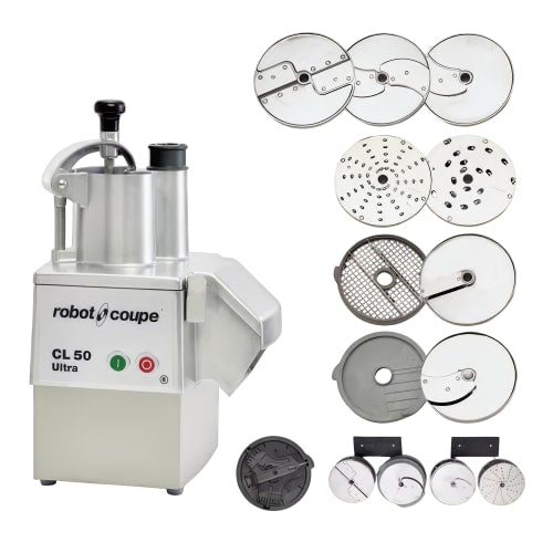 Robot Coupe CL50UTEXMEX Mexican Pack Food Processor Kit w/ (2) Slicing Discs & (3) Dicing Discs, 120v