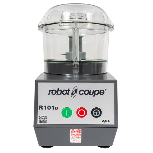 Robot Coupe R101 B CLR 1 Speed Cutter Mixer Food Processor w/ 2 16/25 qt Bowl, 120v