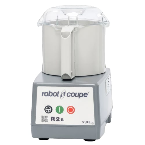 Robot Coupe R2B Cutter Mixer w/ 3 17/100 qt Gray Bowl, Smooth Edge S-Blade & 1 Speed