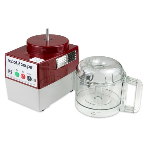 Robot Coupe R2BCLR Cutter Mixer w/ 3 qt Clear Bowl, Smooth Edge S-Blade & 1 Speed
