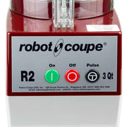 Robot Coupe R2BCLR Cutter Mixer w/ 3 qt Clear Bowl, Smooth Edge S-Blade & 1 Speed