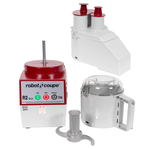 Robot Coupe R2DICE 1 Speed Cutter Mixer Food Processor w/ 3.17 qt Bowl, 120v