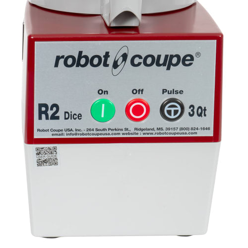 Robot Coupe R2DICE 1 Speed Cutter Mixer Food Processor w/ 3.17 qt Bowl, 120v