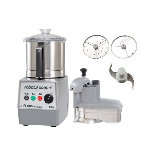 Robot Coupe R402A 2 Speed Continuous Feed Food Processor w/ 4 1/2 qt Bowl, 120v