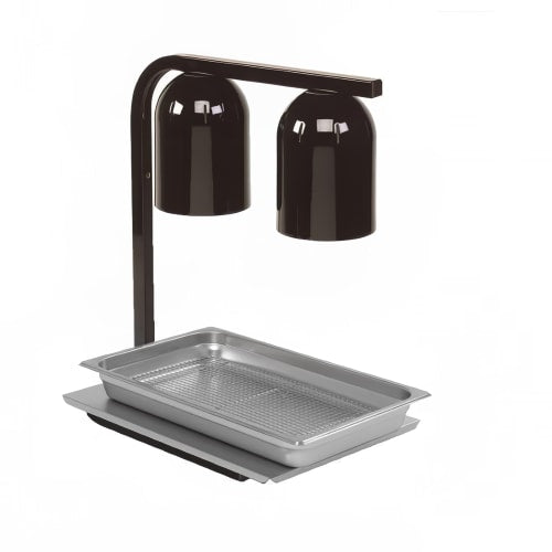 Nemco 6000A-2B 2 Bulb Heat Lamp w/ Adjustable Arm, Black Finish, 120v