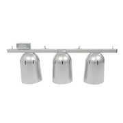 Nemco 6006-3 30 3/4" Track Mount Heat Lamp w/ (3) Lamps - Lower Switch, Silver, 120v
