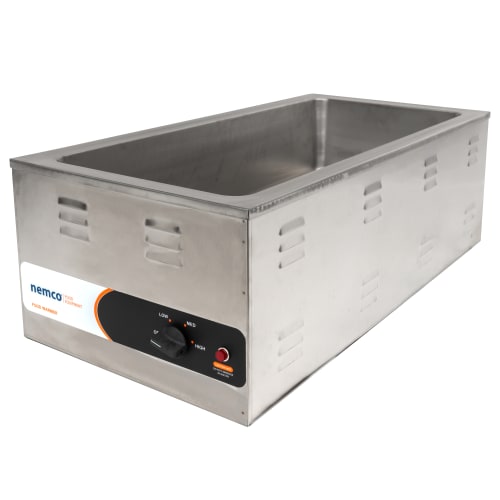 Nemco 6055A-43 Countertop Food Warmer - Wet w/ (4) 1/3 Pan Wells, 120v