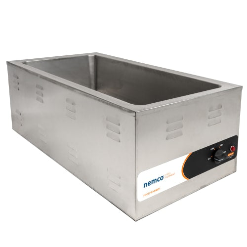 Nemco 6055A-43 Countertop Food Warmer - Wet w/ (4) 1/3 Pan Wells, 120v