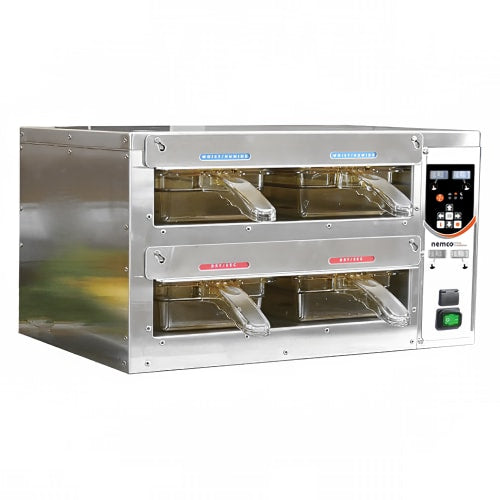 Nemco 6070-TT 19 1/2" Freestanding Warming Unit for (4) 1/3 Size Pans, 120v