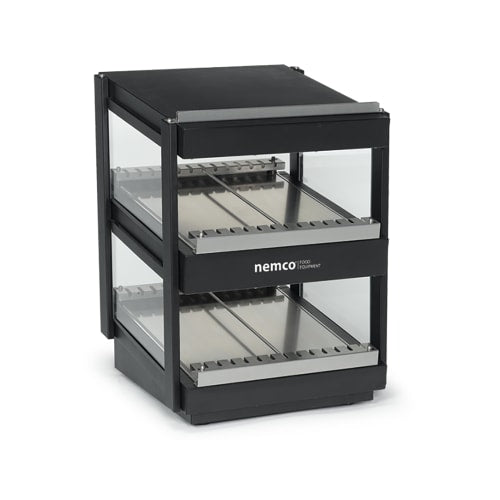 Nemco 6480-24S 24" Self Service Countertop Heated Display Shelf - (2) Shelves, 120v