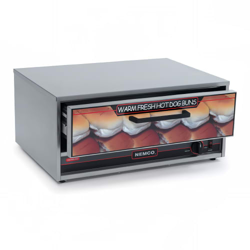 Nemco 8027-BW Humidified Hot Dog Bun Warmer w/ (32) Bun Capacity, 120v