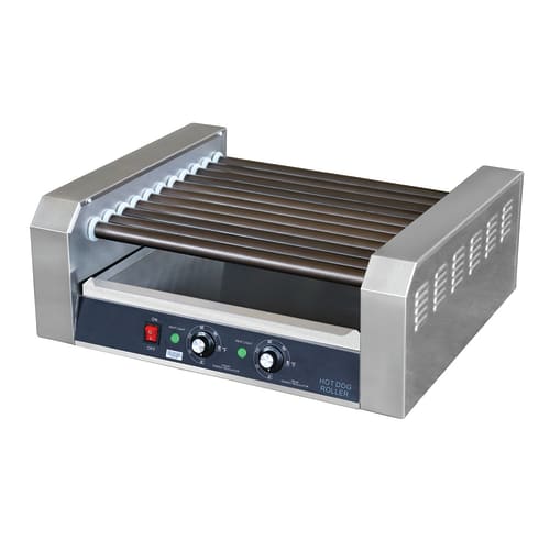 Global Solutions 30 Hot Dog Roller Grill w/ Thermostatic Controls - Flat Top, 120v (GS1640)